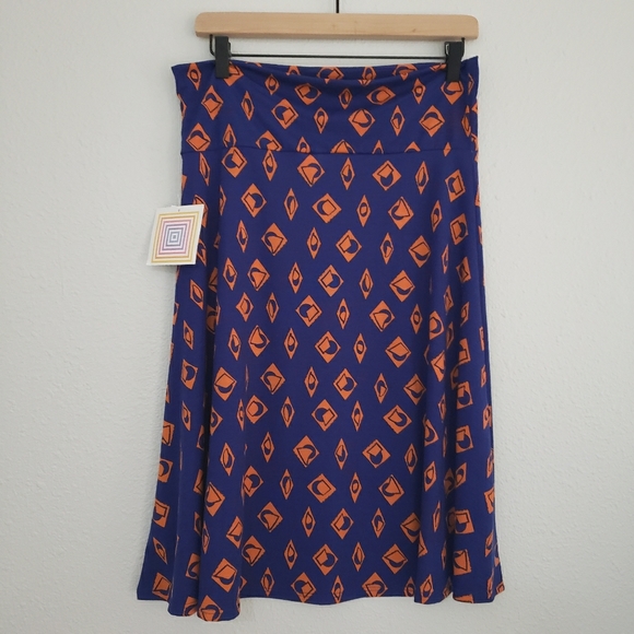 LuLaRoe Azure Skirt - NWT Boho Geometric - Picture 3 of 5